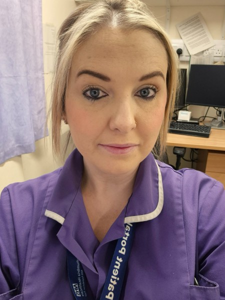 A photo of Gemma Morrison in her nursing uniform